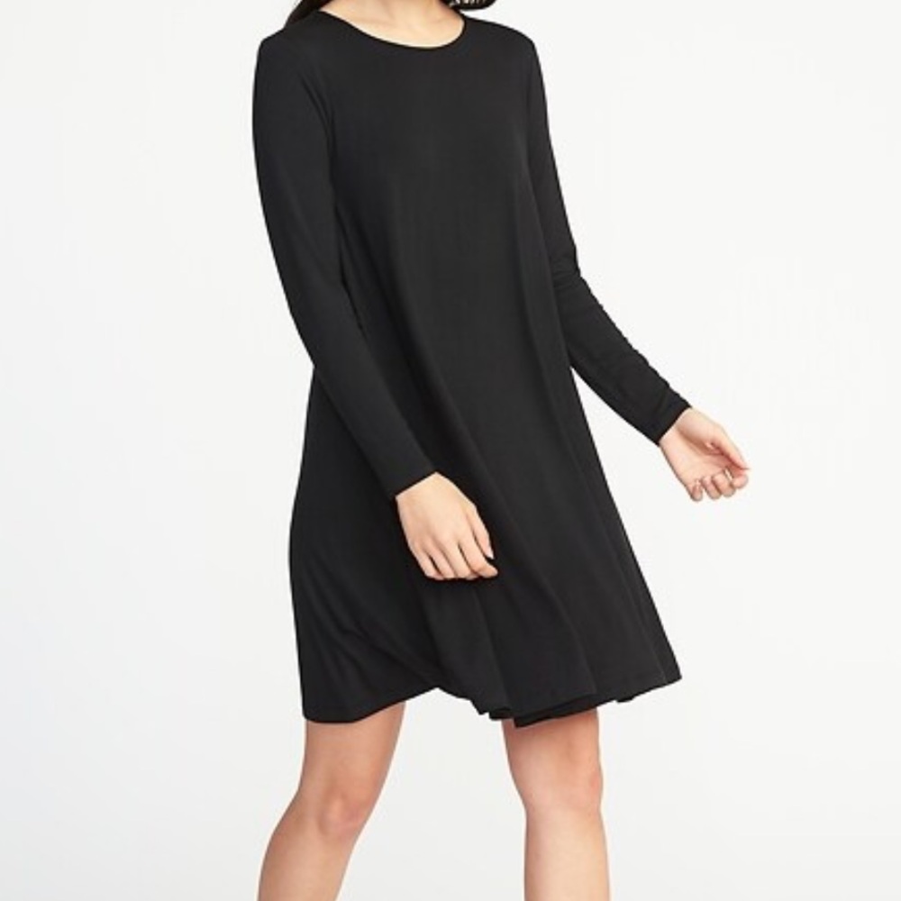 Black long sleeve dress xl